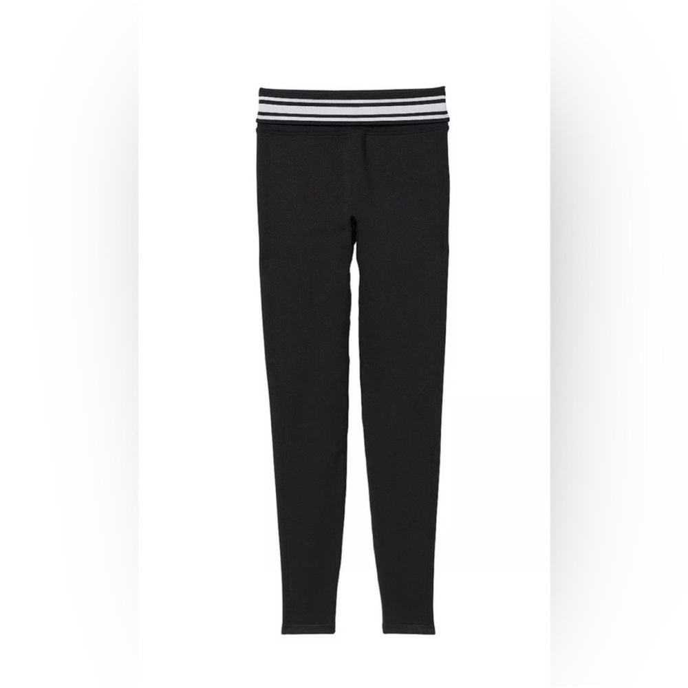 VS PINK FLIP IT SEAMLESS FOLD OVER LEGGINGS! BLACK! SIZE LARGE!NWT!MSRP$45! - Picture 4 of 9